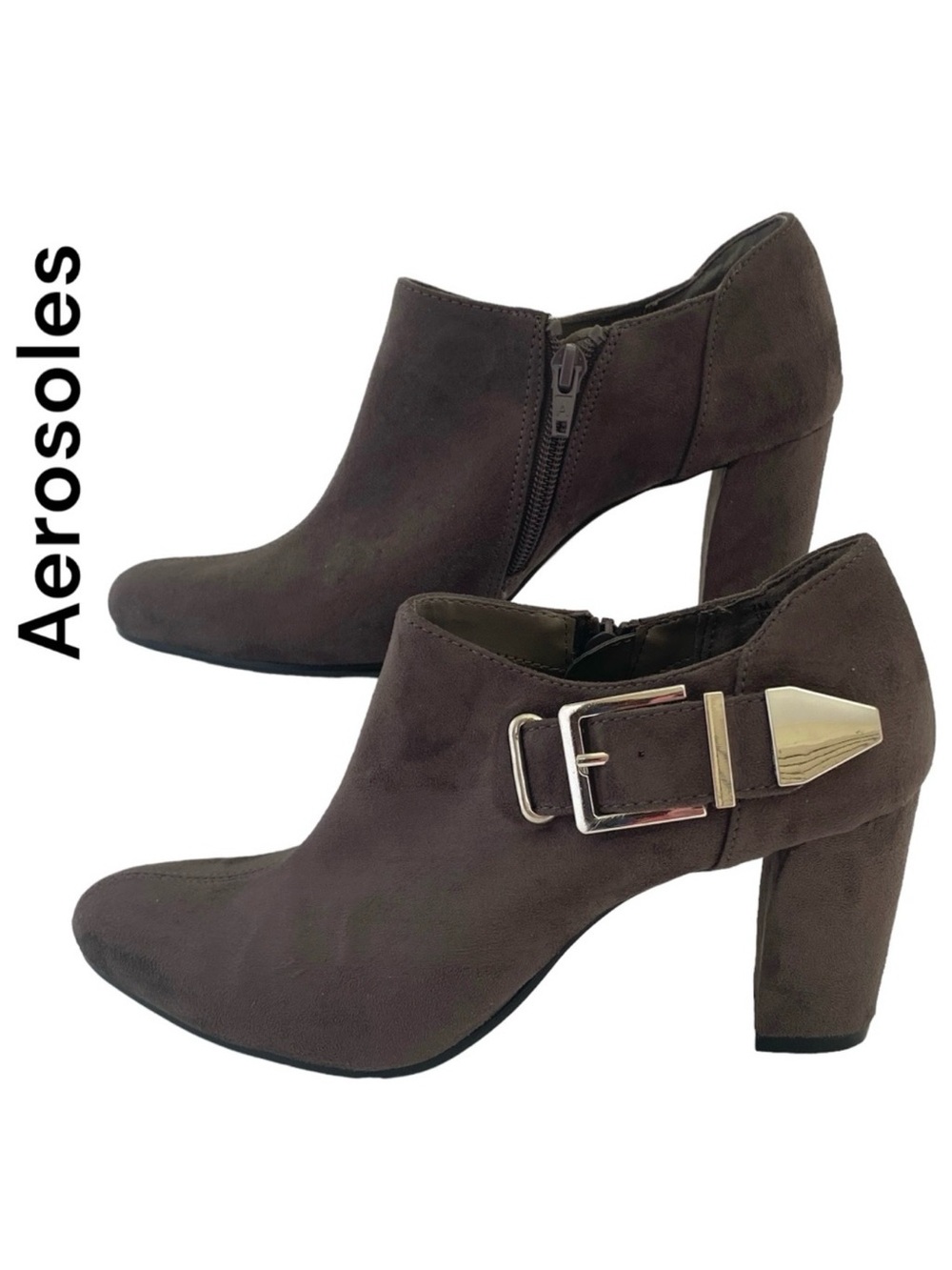 AEROSOLES “Heel Rest” Ankle Boots, Size 7